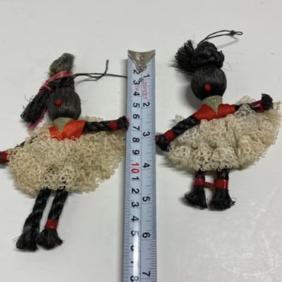 Vintage 1970's Brazilian rope dolls Lot of 3 - Picture 14 of 16